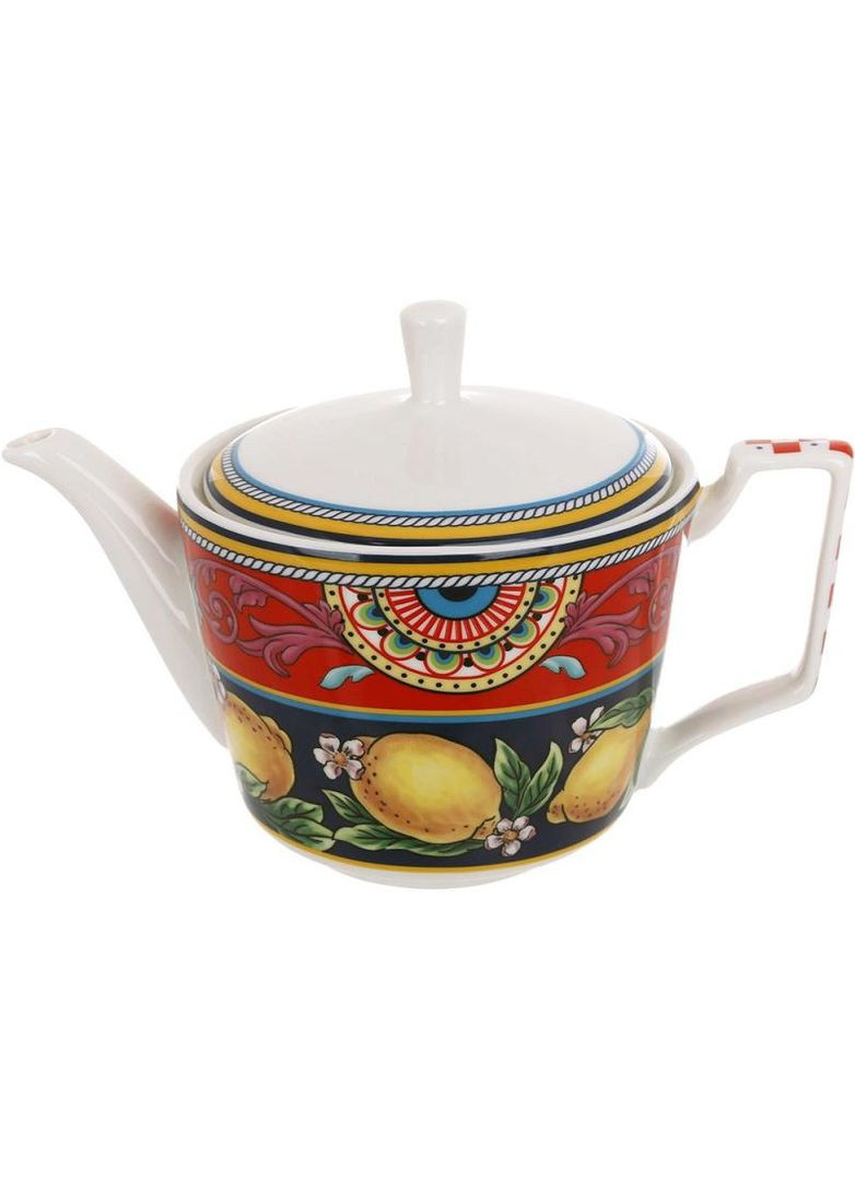 Чайник заварочный Sicilia "Ornamento" (Орнамент) 650мл, фарфоровый Bona (372173066)