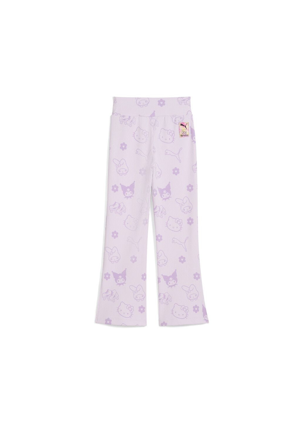 Пурпурные демисезонные детские леггинсы x hello kitty & friends ribbed flared leggings kids Puma
