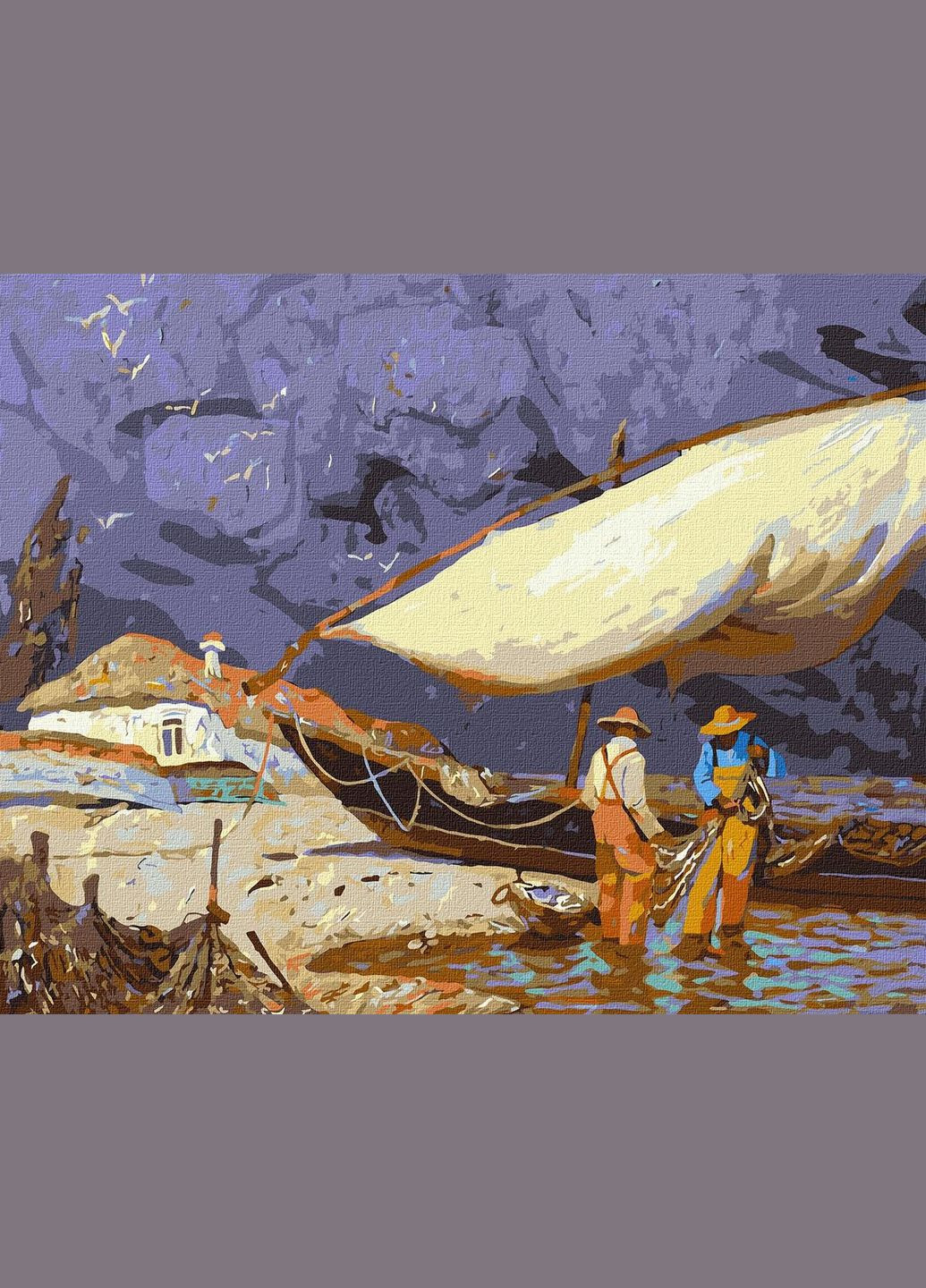 Картина по номерам Рыбалки ©tolstukhin artem Набор для росписи по номерам 40х50 Люди на картинке KHO2611 Идейка (308988529)