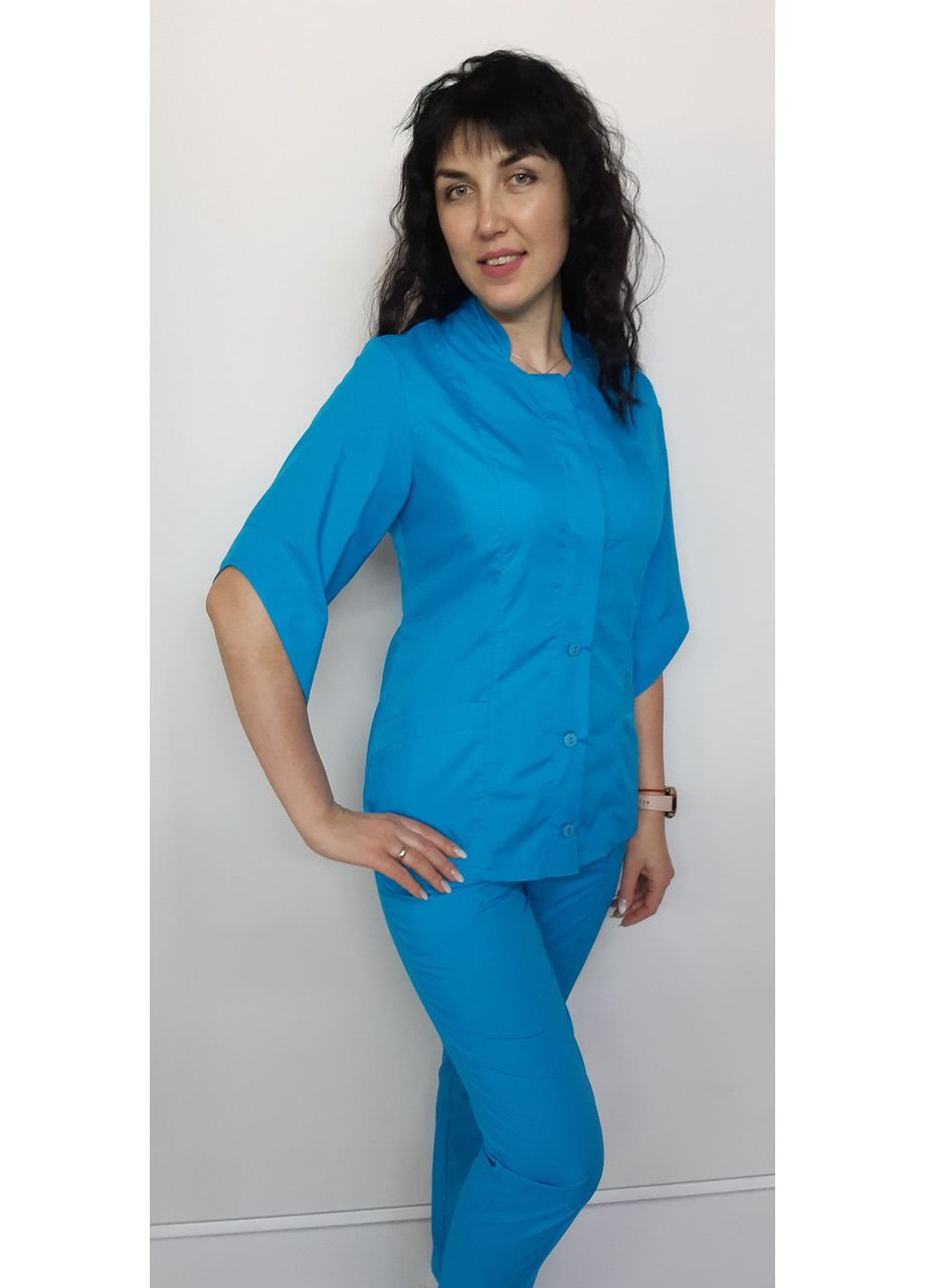 Жіночий медичний костюм Стефанія котон три чверті рукав 60, No Brand (361360425)