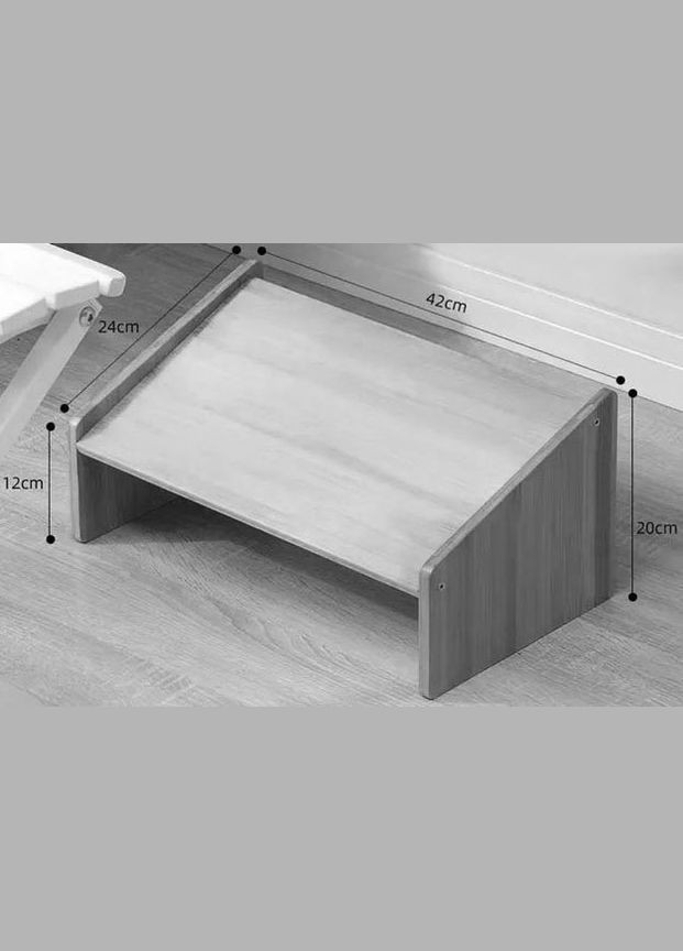 Підставка для ніг з дерева Мальтія бланже (ПНГ-002901) No Brand (328414964)