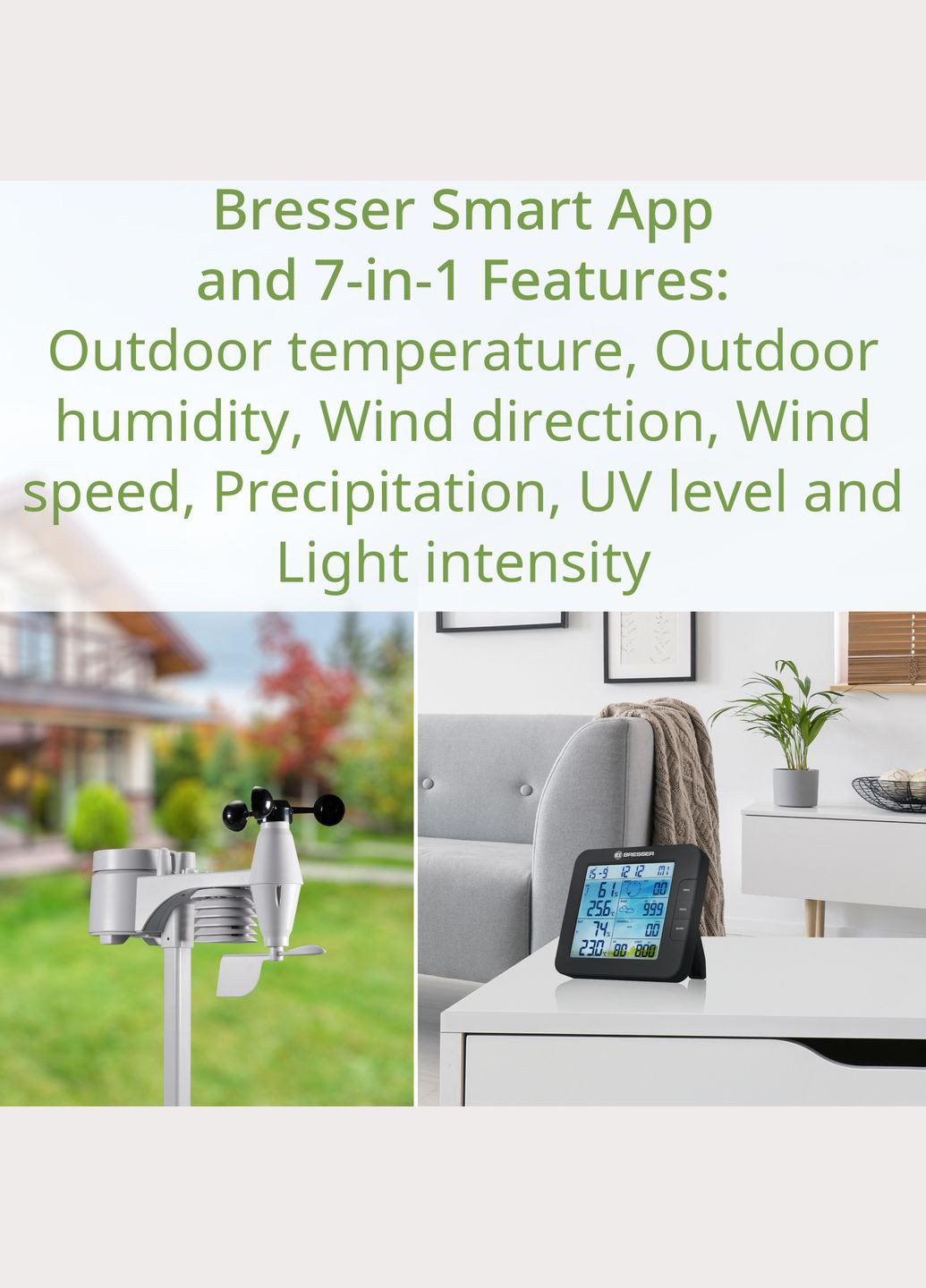 Метеостанция Smart Home 7-in-1 Weather Center ClimateConnect (7003600CM3000) Bresser (346530677)