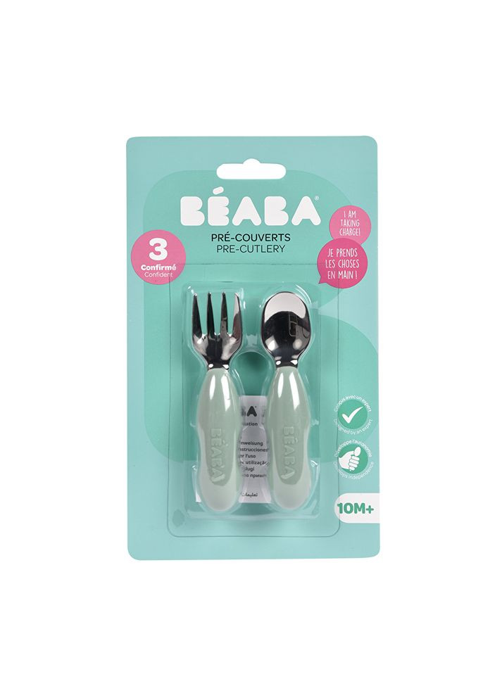 Набор ложка и вилка металлическая 10+, арт. 913580 Beaba (369165271)