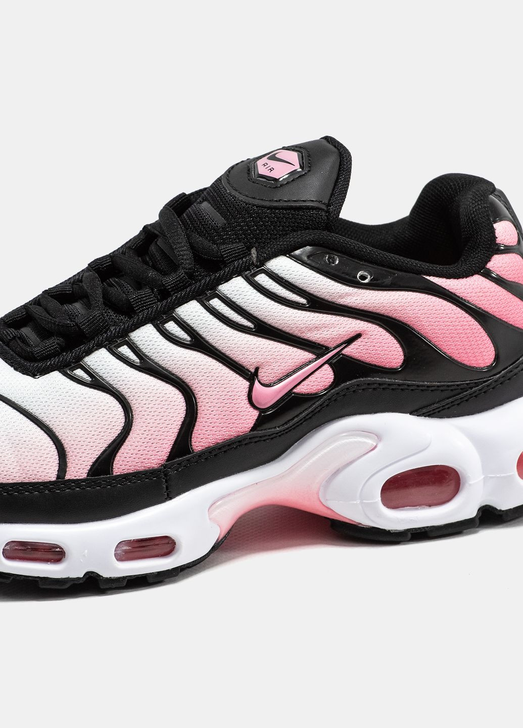 Кроссовки женские Nike Air Max TN Plus Pink Black White | Найк Аир Макс ТН розовые No Brand розовые демисезоны (334258915)