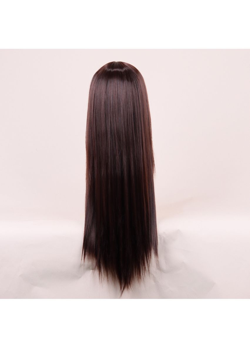 Перука довге пряме волосся шоколадний коричневий No Brand (361258956)