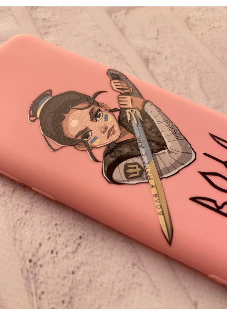 Чехол на Xiaomi Redmi Note 9 Pro / 9S / 9 Pro Max патриотический дизайн Украинская защитница принт 169 Creative (359489802)