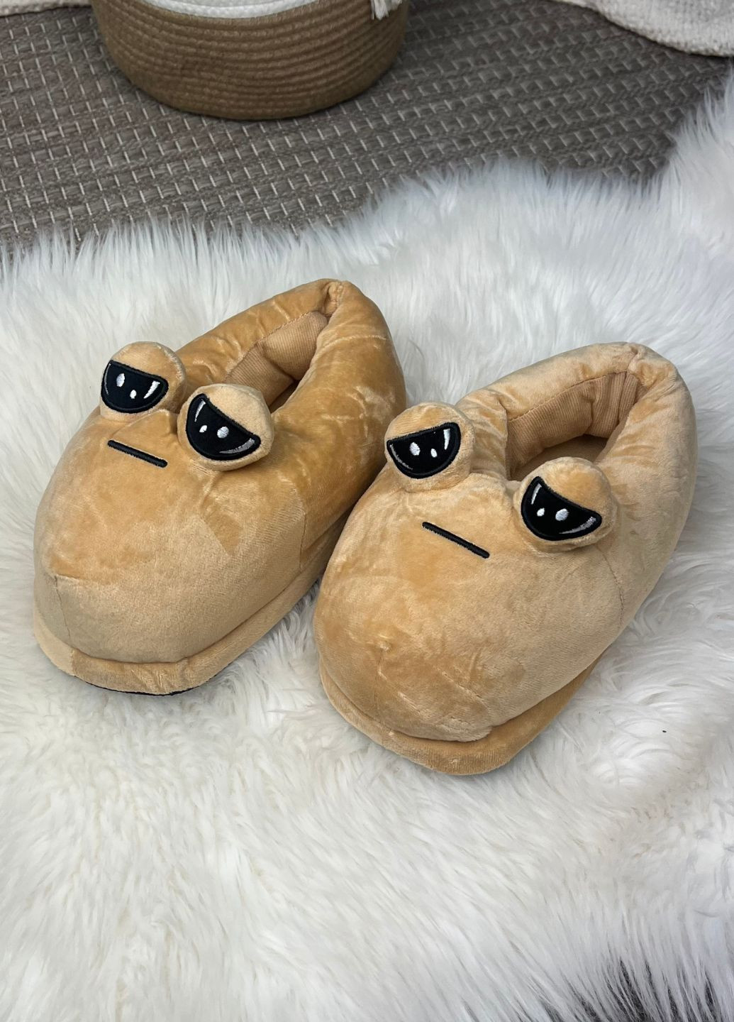 Жіночі плюшеві капці Поу з антиковзною підошвою My Kigu (366874061)