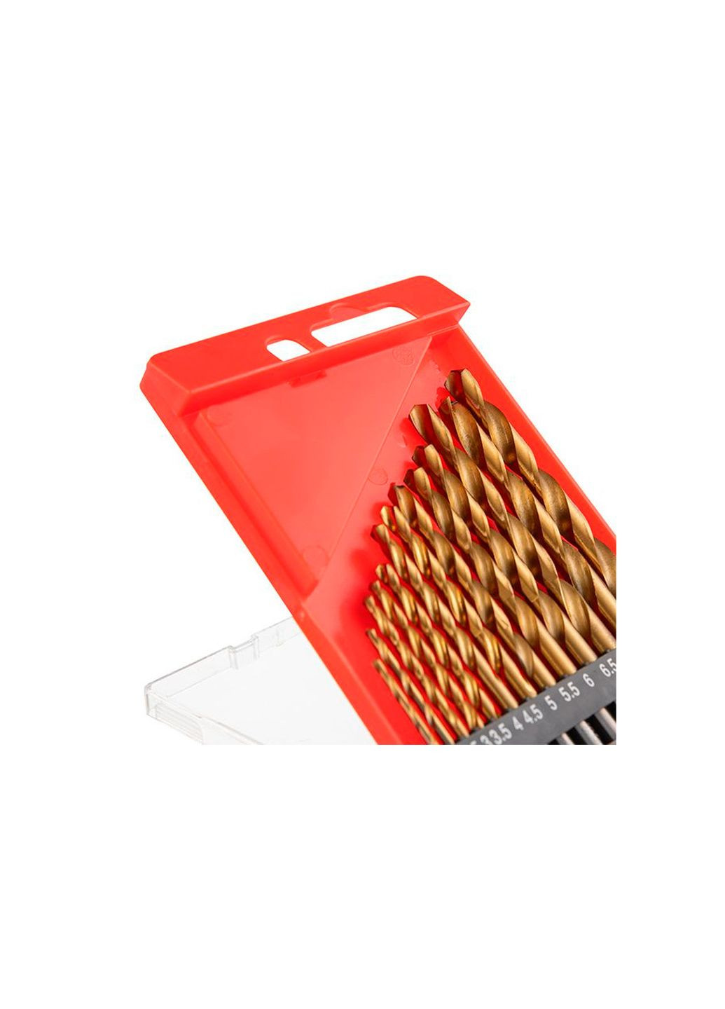 Набір свердел для металу HSS 2-8 мм із спіральним заточуванням (13 шт.) Intertool (335400424)