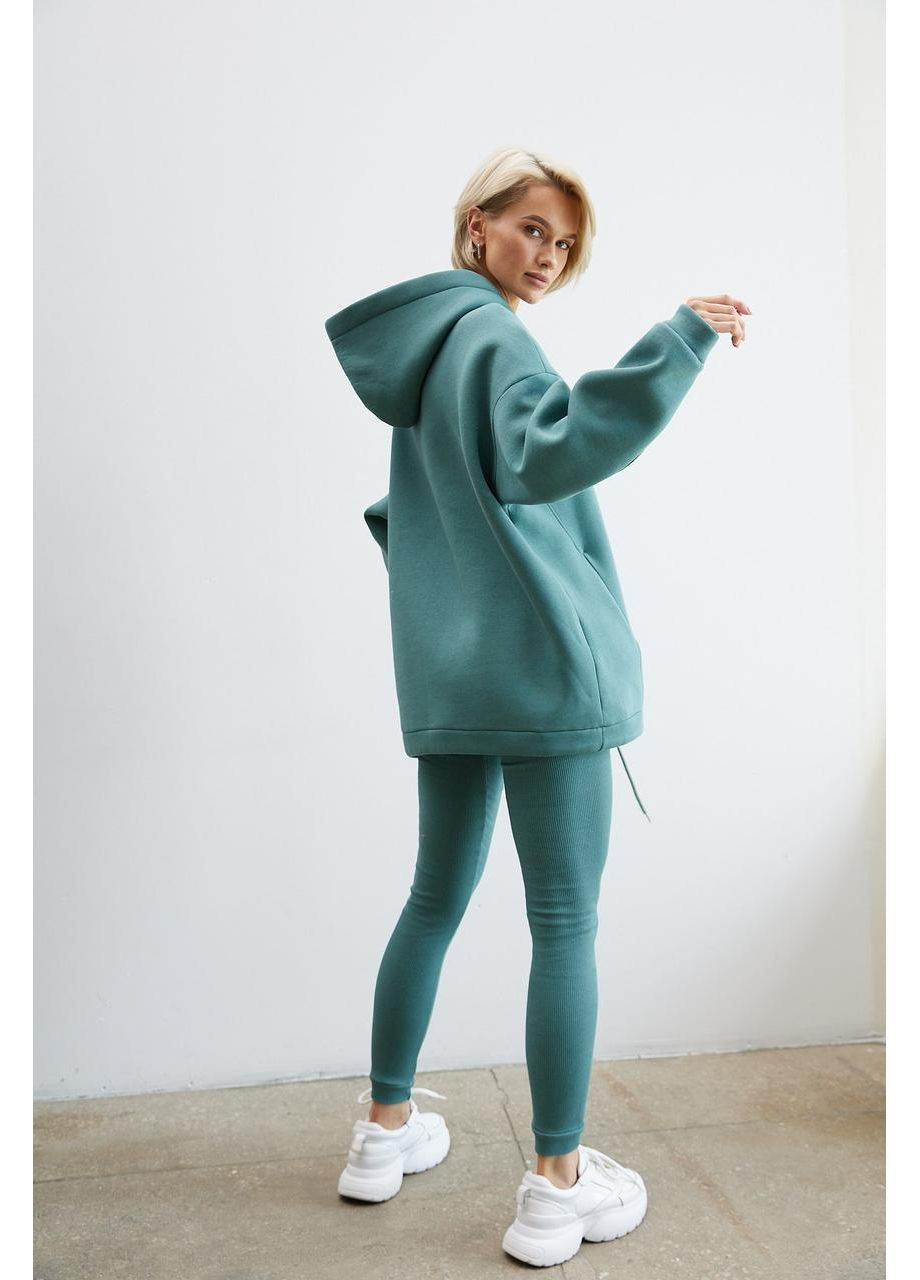 Зеленые демисезонные лосины рубчик. Seventeen