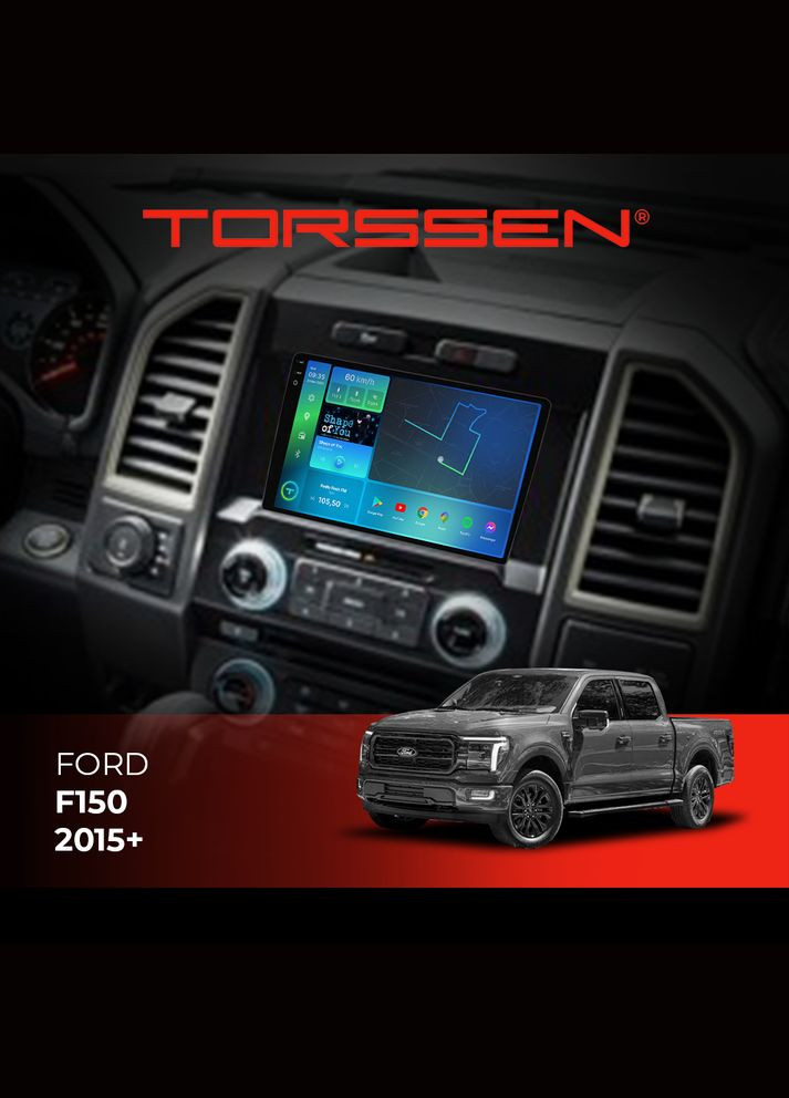 Штатная магнитола 2K Ford F150 2015+ FL9 4+64Gb 4G Carplay DSP Torssen (307088021)