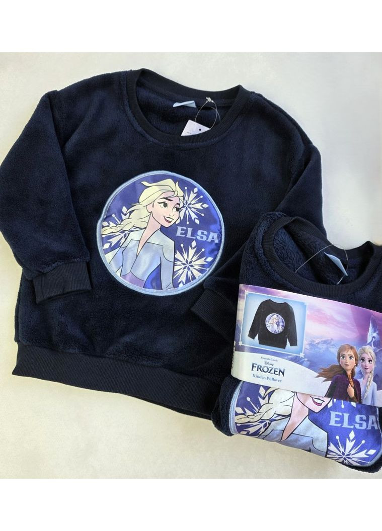 Disney світшот дитячий плюшевий для дівчаток персонажі темно-синій повсякденний