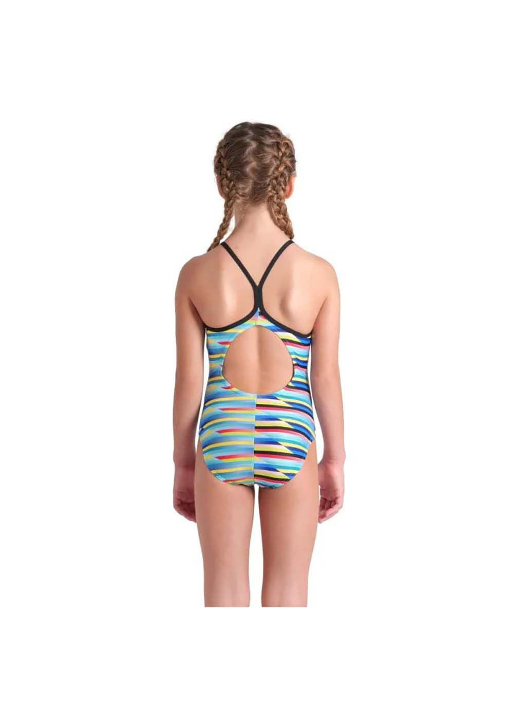 Комбинированный демисезонный купальник для девочек racing stripe swimsuit lightdr мультиколор Arena