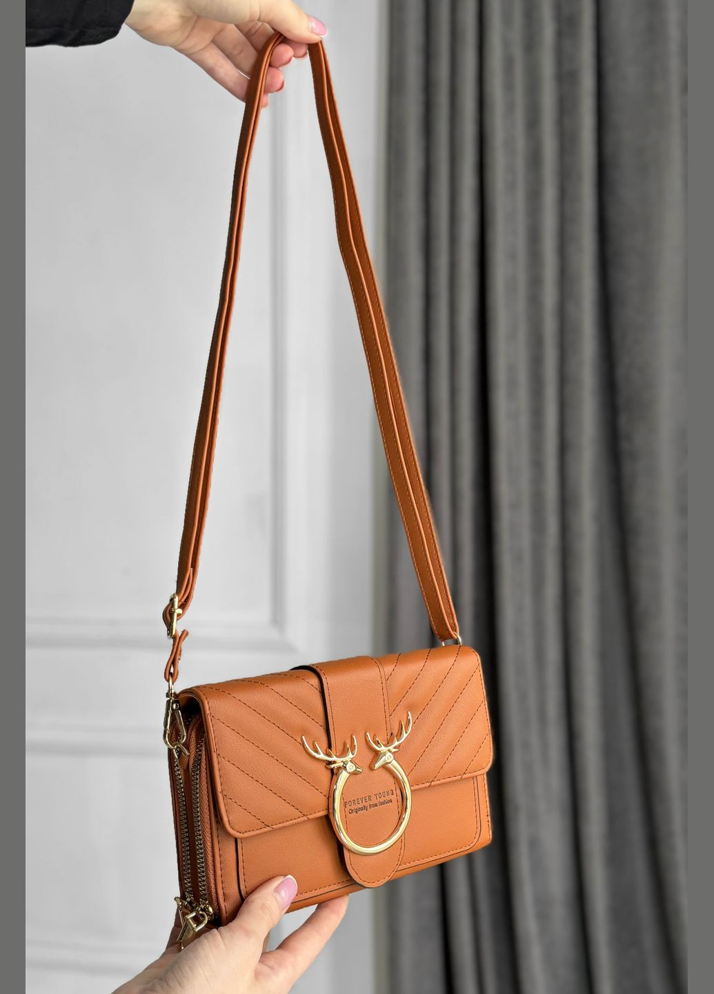 Клатч жіночий теракотового кольору Let's Shop (299146832)