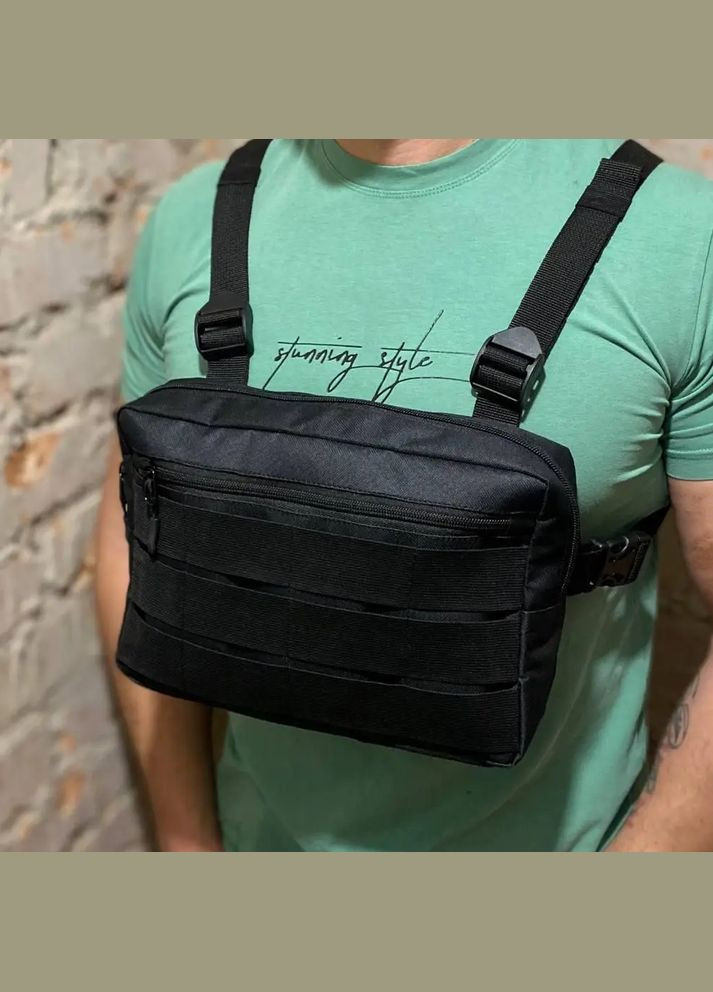 Чоловіча сумка рюкзак слінг, Сумка ЗСУ, Нагрудна сумка кобура, Нагрудна сумка тактична тканинна No Brand (329444855)