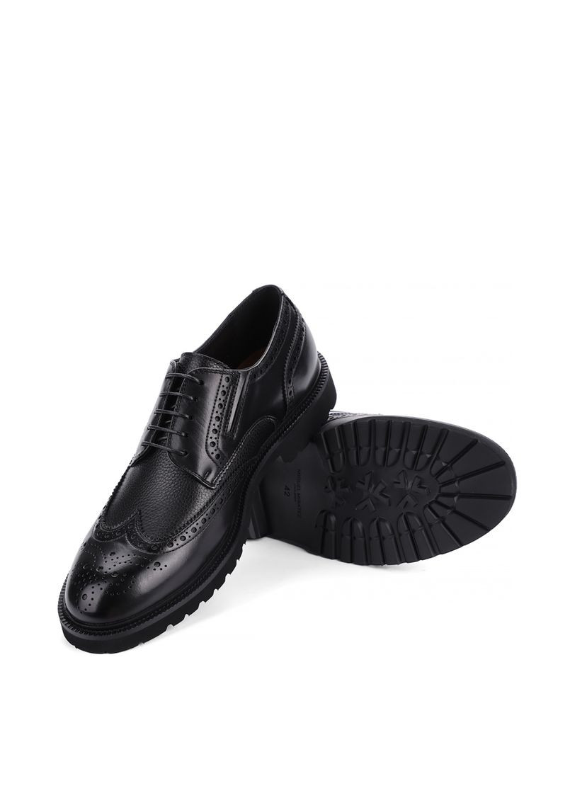 Черные мужские туфли 9368d-10-178 черная кожа Miguel Miratez