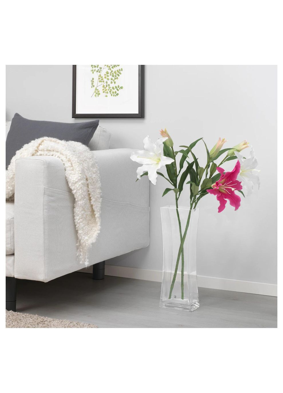 Штучна квітка ІКЕА SMYCKA 85 см біла (40333587) IKEA (271121422)