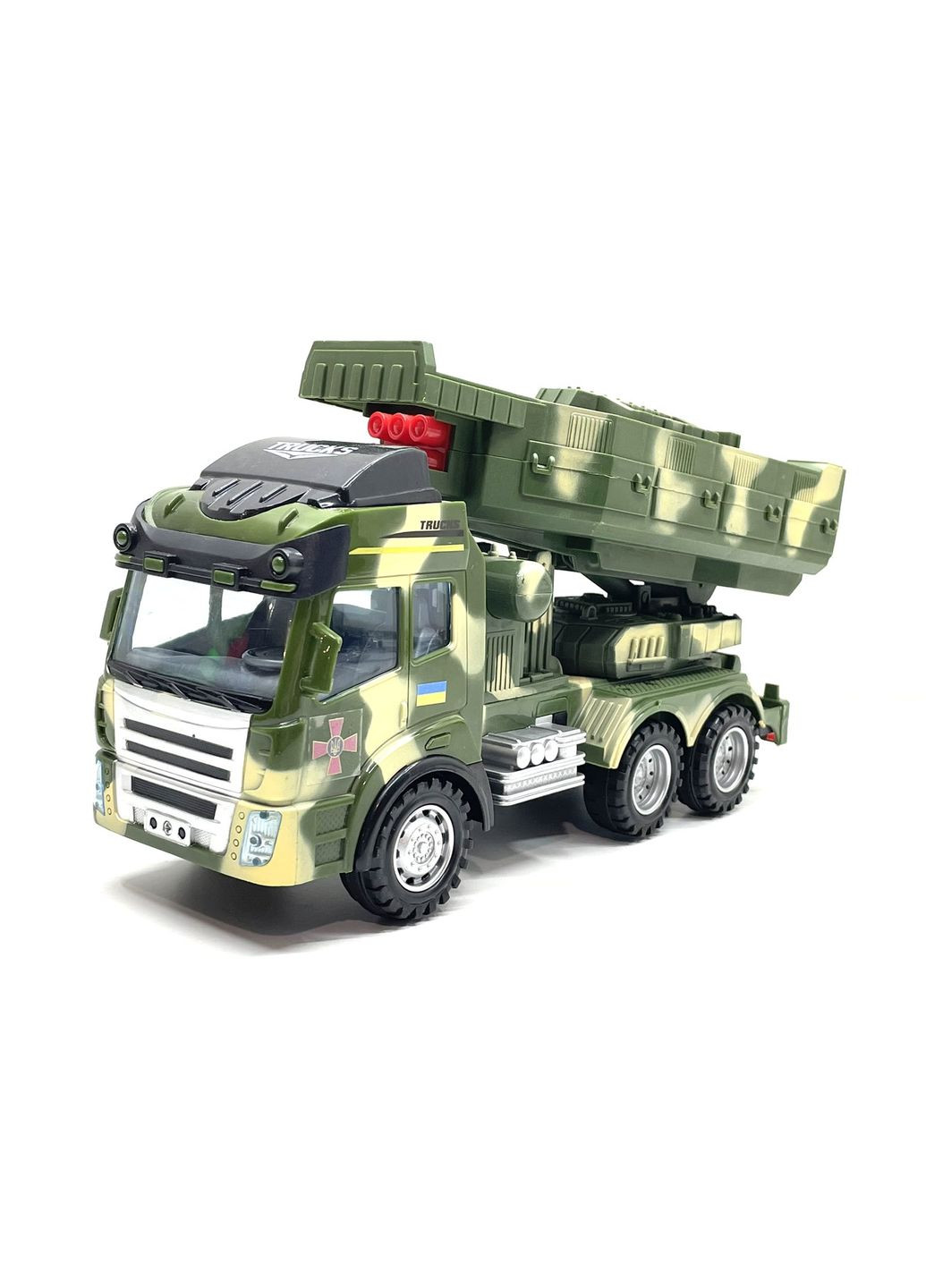 Машина на радіокеруванні військова вантажівка з ракетною установкою Зелений (78744) TK Group (301421470)