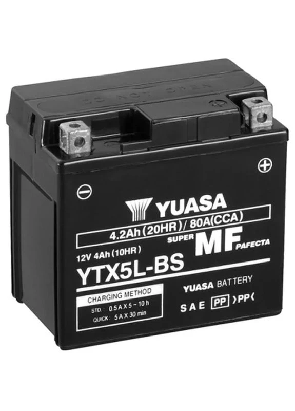 Акумулятор автомобільний 12V 4Ah MF VRLA Battery AGM (YTX5L-BS) Yuasa (399075001)