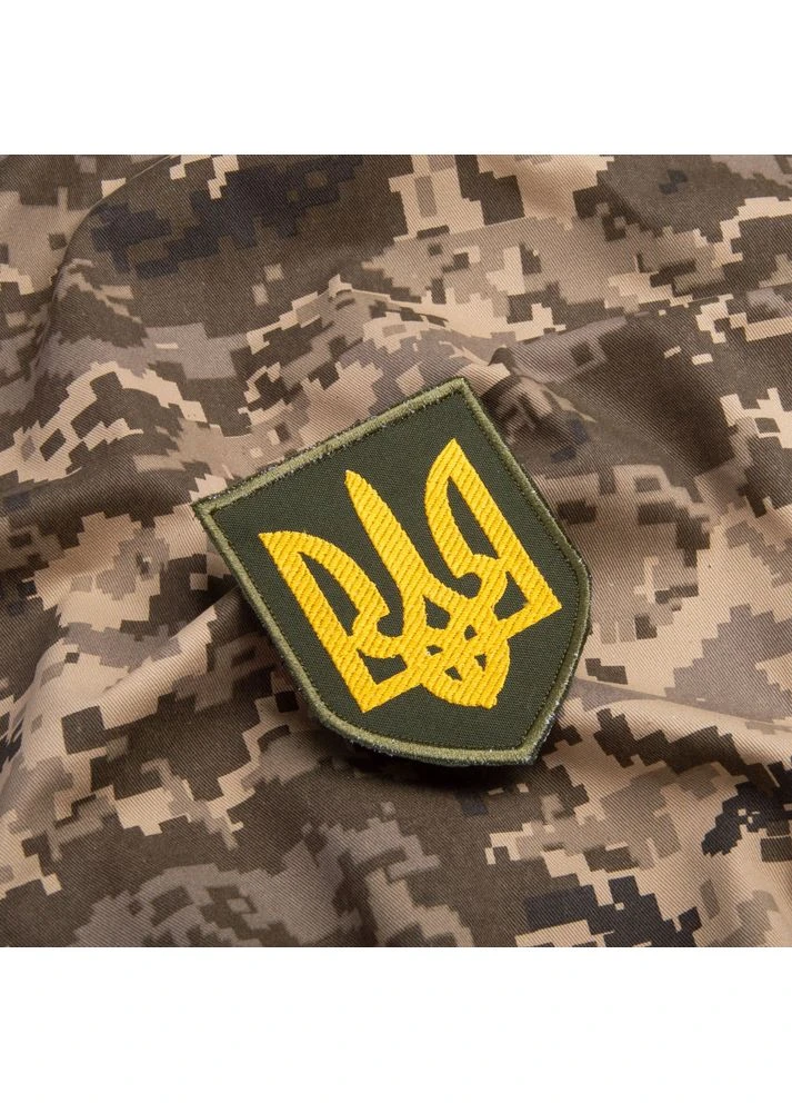 Шеврон нашивка на липучці Герб України 8х10 см IDEIA (394556745)