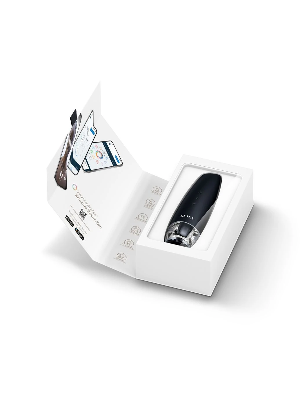 Антивіковий LED-випромінювач для відновлення шкіри обличчя Anti-Aging Skin Renewer 9 в 1, black GESKE (386485719)