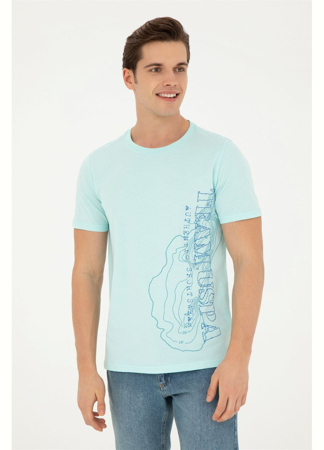 Зеленая футболка-футболка u.s/ polo assn. мужская для мужчин U.S. Polo Assn.