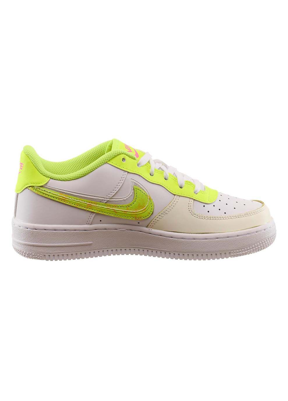 Салатові осінні дитячі кросівки air force 1 lv8 салатовий Nike