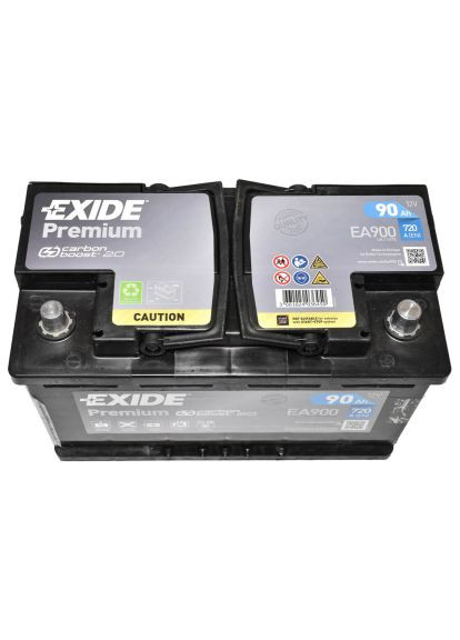 Аккумулятор автомобильный (EA900) Exide PREMIUM 90Ah Ев (-/+) 720EN (370016425)