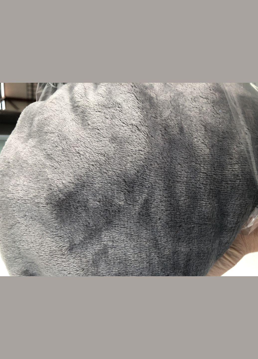 Плюшевий чохол для кушетки: сіра махра, 90×220 см Elit-Lab (327876655)