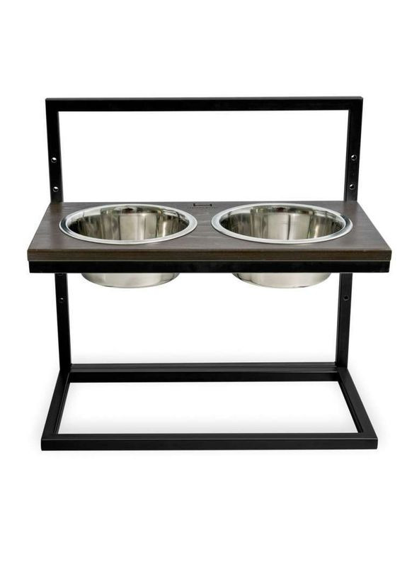 Миски на подставке с регулируемой высотой со столешницей из натурального дерева для собак крупных пород HARLEY & CHO Lift - L Harley and Cho (336182522)