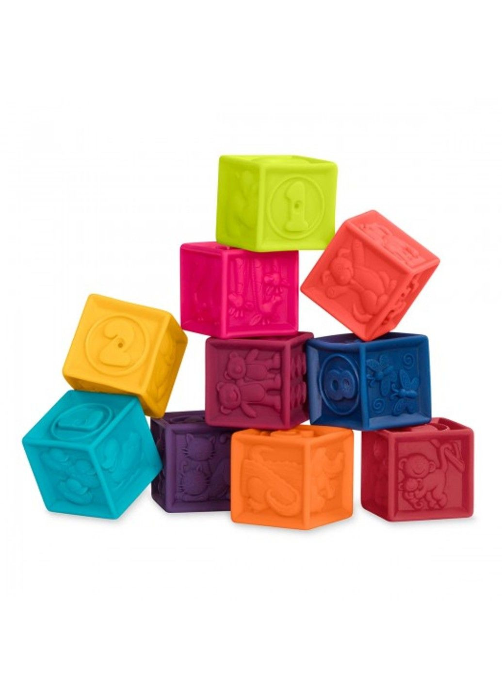 Развивающие Силиконовые Кубики - Посчитаем Battat (331173499)