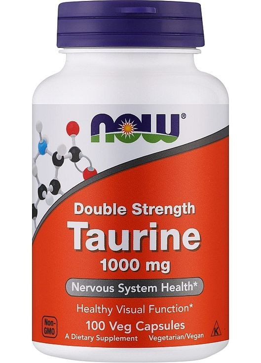 Аминокислота "Таурин", 1000 мг Taurine 1000mg Double Strength Veg Capsules 250шт (873912-35010113) Now Foods (368666408)