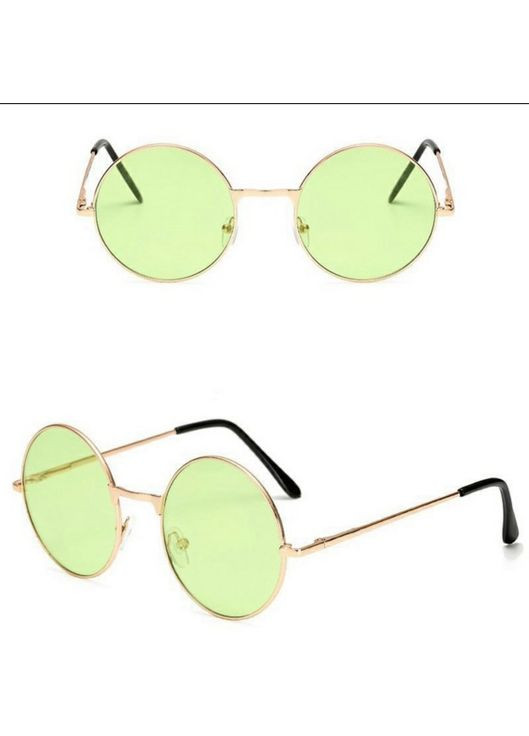 Очки имиджевые круглые винтажные цвет салатовый унисекс LIGHT (315889483)