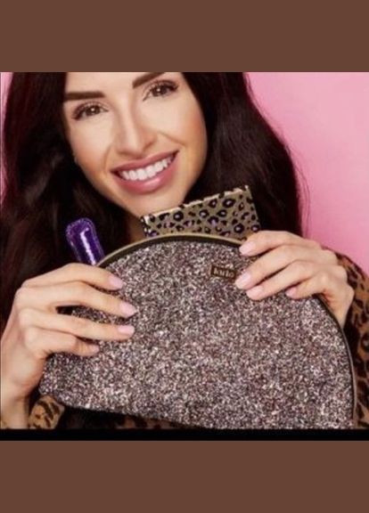 Косметичка Sparkly Glitter на блискавці у формі півмісяця Tarte (293153788)
