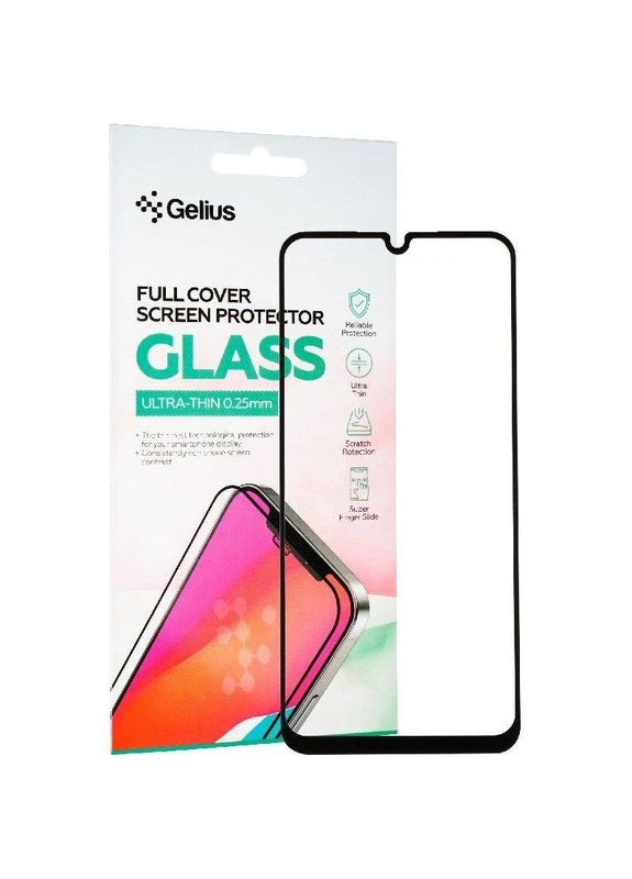 Защитное стекло Full Cover Ultra-Thin 0.25mm для Samsung A245 (A24) Black Gelius (383915254)
