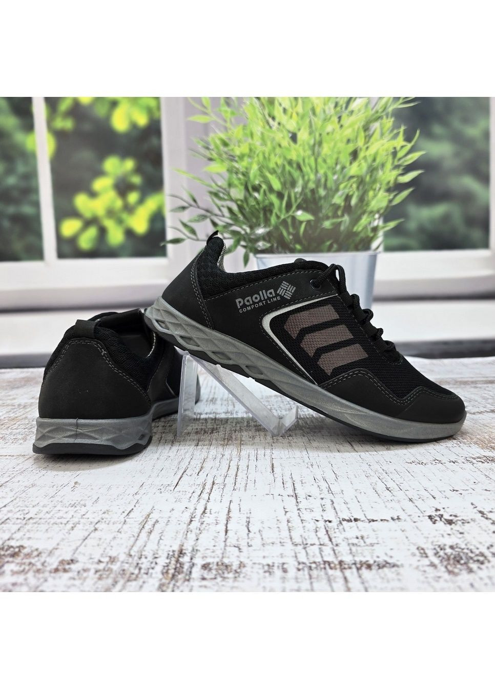 Чорні Осінні кросівки чоловічі Paolla