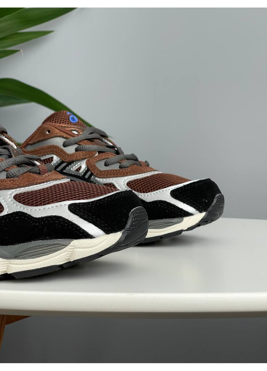 Коричневі Осінні кросівки чоловічі і жіночі asics gel-nyc brown black grey | асікс гель-нюк коричневі No Brand