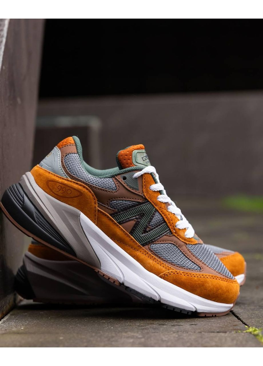 Білі Осінні кросівки чоловічі new balance 990v6 x carhartt wip sculpture center нью беланс 990 No Brand