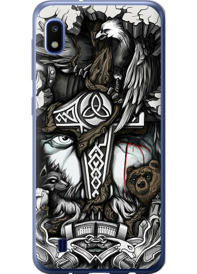 2D пластиковый чехол 'Тату Викинг' для Endorphone Samsung Galaxy A10 2019 A105F (257840144)