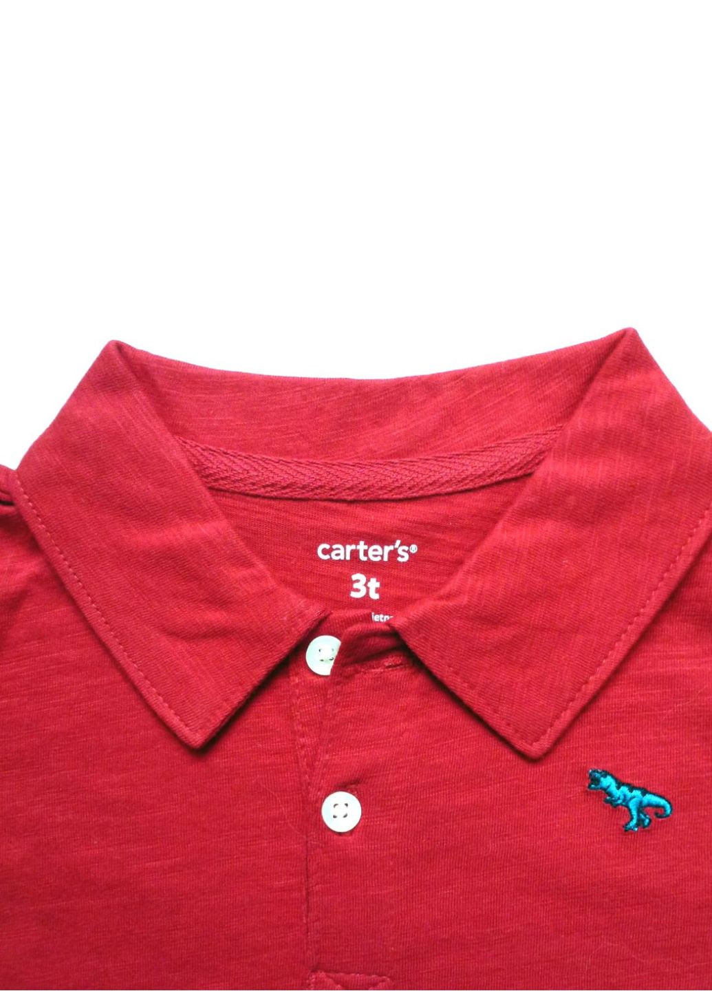 Червоний літній комплект дитячий (поло+штани) Carter's