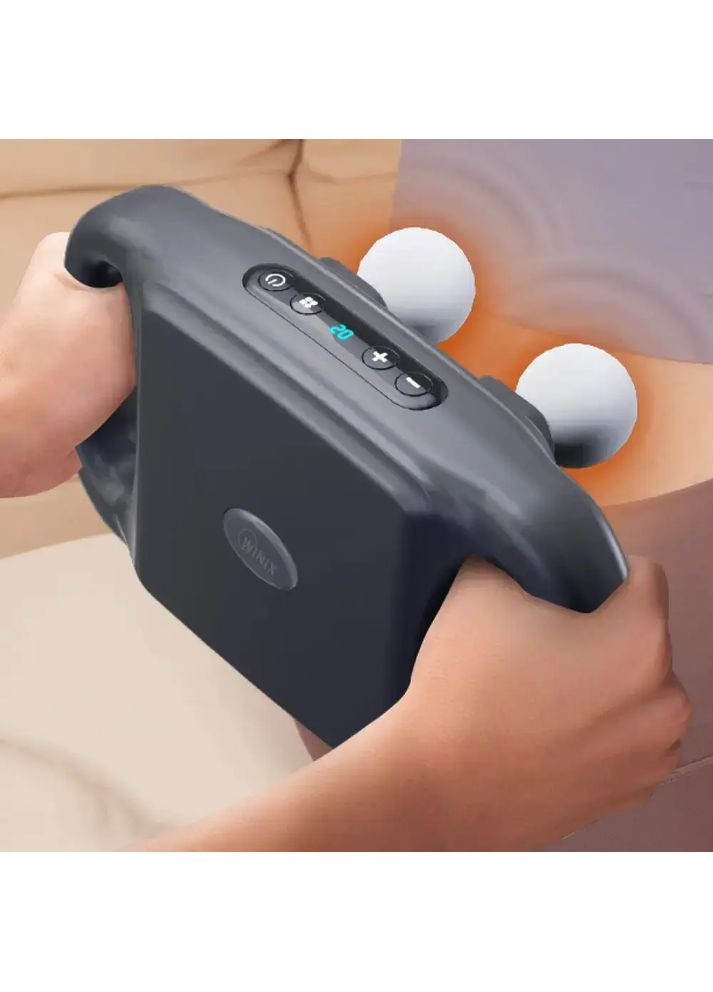 Перкусійний масажер для тіла, 4 головок, від USB, YCY -1601 / Масажер для спини / Вібромасажер Furminator (363832746)