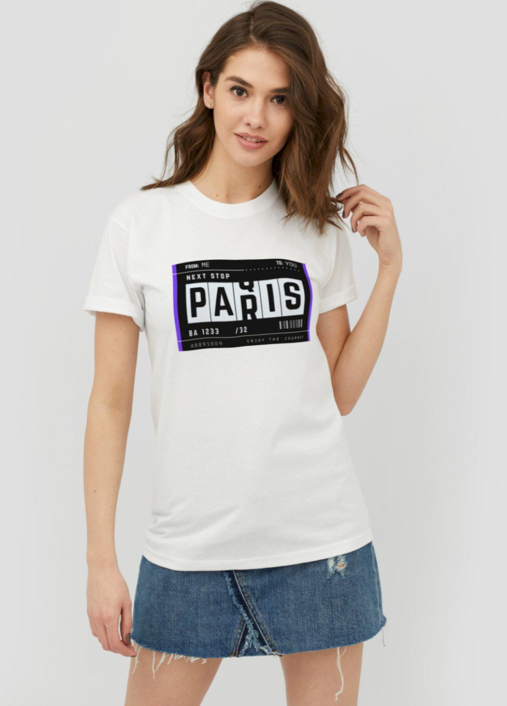 Футболка Boyfriend / дихаючий принт / YAPPI - (252386820)