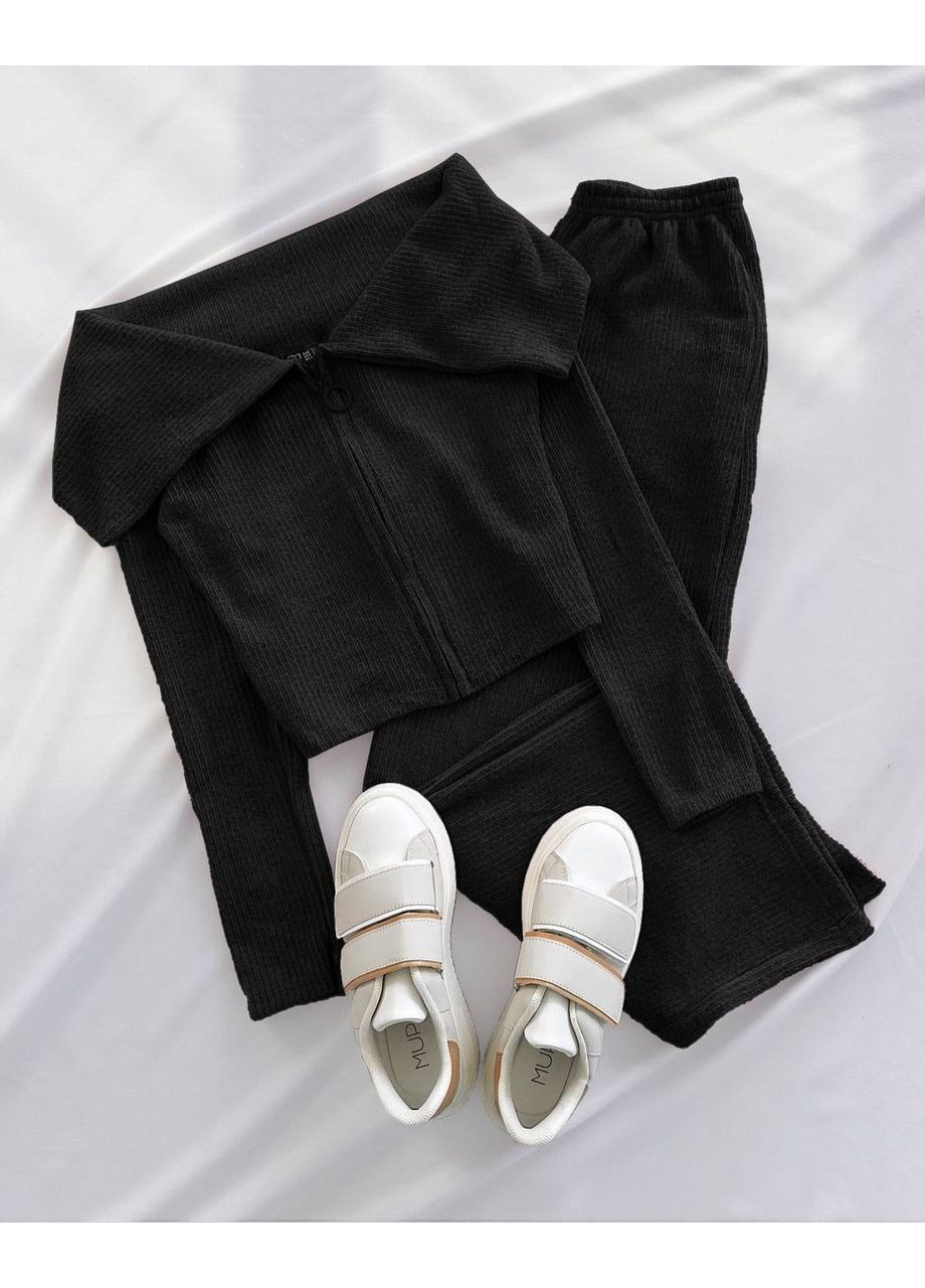 Базовий костюм кофтинка + штани з турецького рубчика (розмірна сітка в описі) GD/GL Модний простір (364965680)