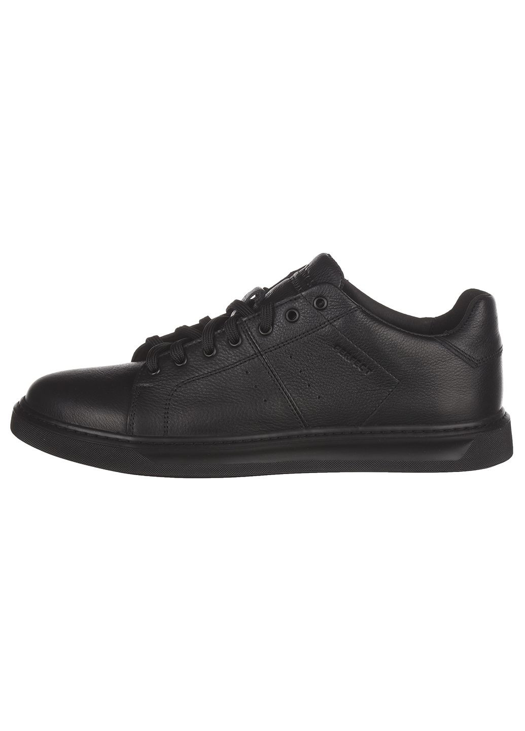 Чорні Осінні чоловічі кросівки зі шкіри повсякденні Clubshoes