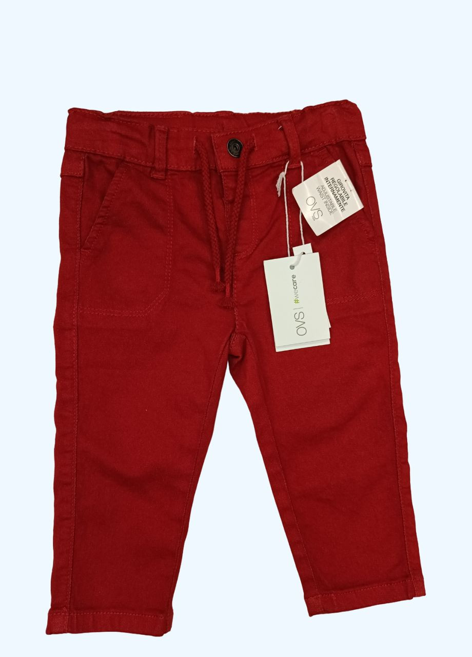 Бордовые повседневный, праздничный демисезонные брюки зауженные OVS
