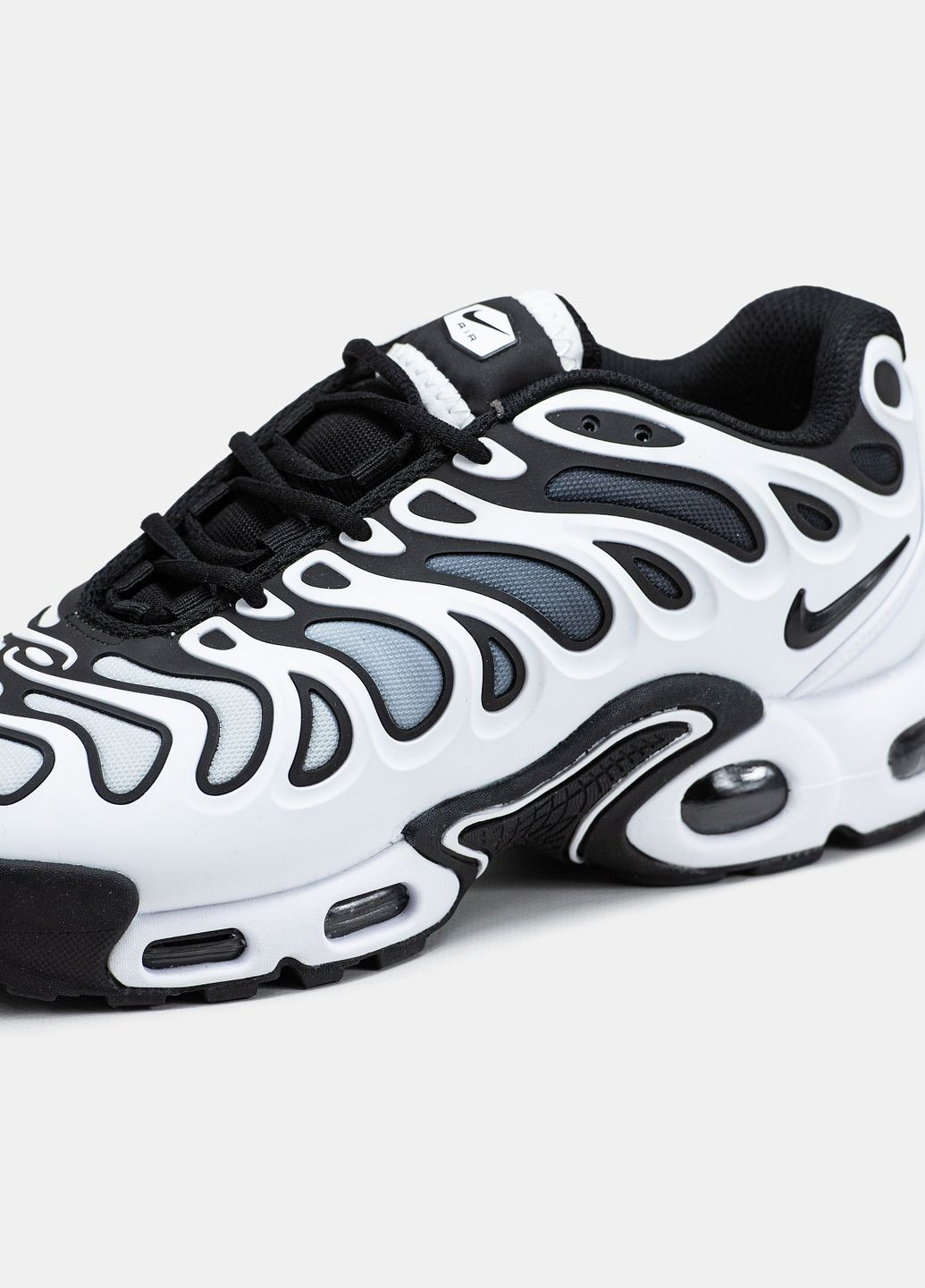 Білі Осінні кросівки чоловічі і жіночі nike air max tn plus drift white | найк аір макс тн плюс дріфт білі No Brand