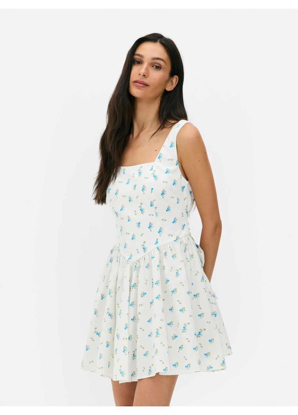 Белое платье лето,белый в узоры, Primark