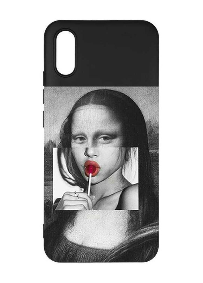 Матовый чехол на Xiaomi Redmi 9A Современная Мона Лиза (принт 351) Creative (355399150)