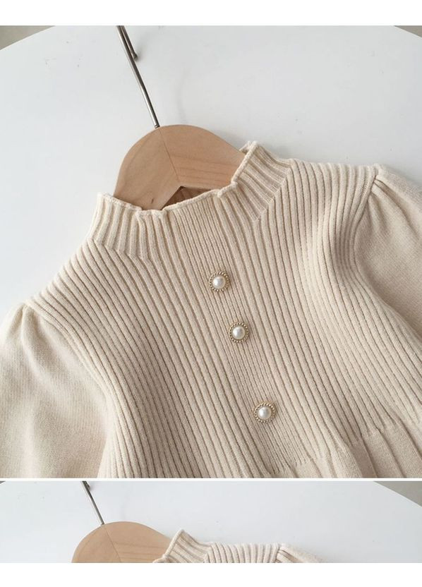 Бежева сукня плаття для дівчинки BabyStyle (368720129)