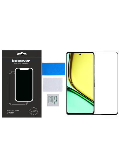 Скло захисне (710633) BeCover Realme C67 Black (366496932)