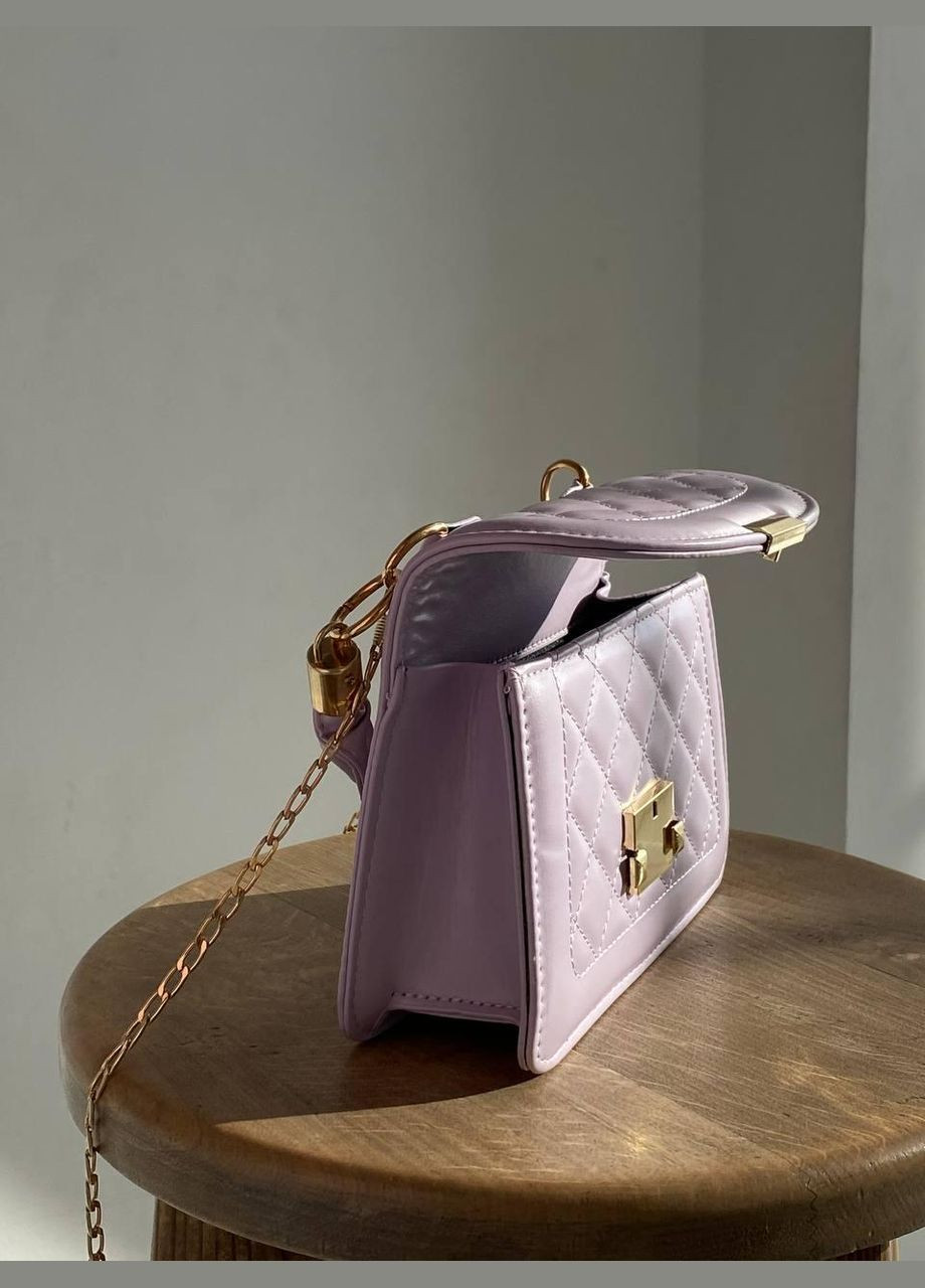 Жіноча сумка з ручкою крос-боді через плече на ланцюжку фіолетовий пурпурний No Brand (296008176)